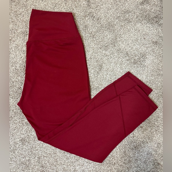 P’Tula Cassey Legging 28” red buttery soft workout athlesiure athletic pants - Picture 2 of 6